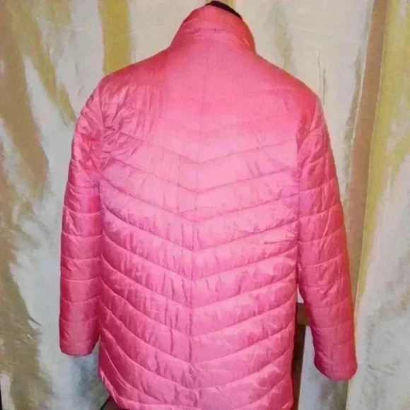 Girls Coral Colored  Columbia puffer jacket - Picture 5 of 12